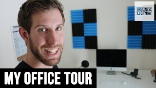 My Office Tour 2019  Ikea Standing Desk [upl. by Yelkcub]