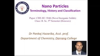 Nano Particles Terminology History amp Classification [upl. by Gill639]