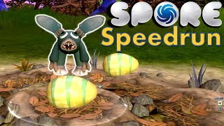 Spore Speedrun Any Normal 4546 Commentary [upl. by Ynneb]