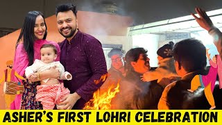 Ashers FIRST LOHRI Celebration ❤️ [upl. by Nosned730]