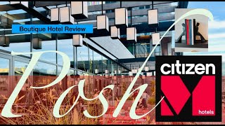 Hotel Review CitizenM  Posh Tiny Hotel Room  4 Stars [upl. by Toor]