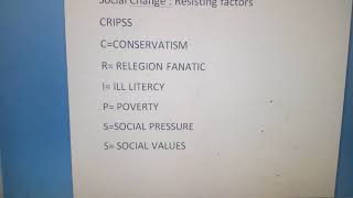 Resisting Factors of Social Change SOCIOLOGY [upl. by Bounds]