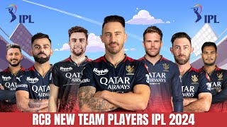 IPL 2024 Royal Challengers Bangalore Full Squad  RCB Team Final Players List 2024  RCB Team 2024 [upl. by Ylyl]