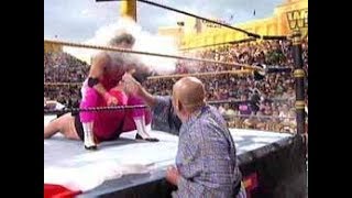 WWF Champion Bret Hart vs Yokozuna with Hulk Hogan challenge  WWF Wrestlemania 9 [upl. by Rikki]