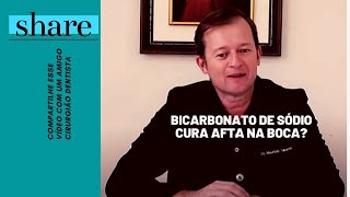 Bicarbonato de sódio cura afta na boca  Prof Mauricio Volkweis [upl. by Eimmat]