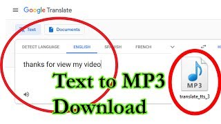 How to download google translate voice in mp3 [upl. by Hgielrebma]