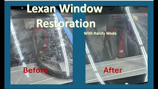 Lexan Polishing and Restoring  Scratch Repair [upl. by Zosi3]