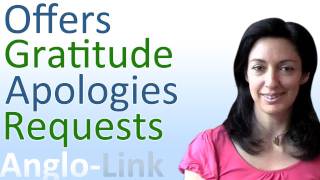 Offers Gratitude Apologies and Requests  Learn English Conversation [upl. by Anitroc]