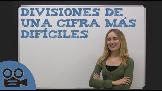 Divisiones de una cifra más difíciles [upl. by Edrei]