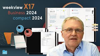 walkthrough  weekview X17NotizbuecherKalender Business und compact 2024 [upl. by Cinomod]