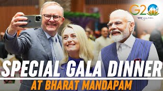 Exclusive visuals from Gala dinner during G20 Summit at Bharat Mandapam [upl. by Annoerb568]