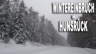 WINTEREINBRUCH mit SCHNEESTURM im Hunsrück  Erbeskopf  Extremwetter Deutschland [upl. by Conte]