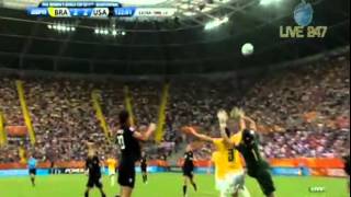 Abby Wambach Goal vs Brazil in the 122  2011 FIFA Womens World Cup [upl. by Atsirtal]