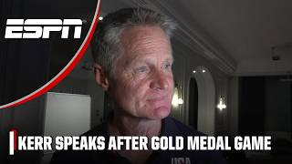 ‘An amazing feeling’ 🥇Steve Kerr talks Team USA’s gold medal win vs France  ESPN [upl. by Bannon967]