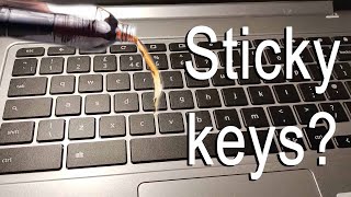 Mini Notebook Laptop Keyboard Keys Repair Fix Install Stuck Sticky Keys F1 F12 ASUS [upl. by Neehar]