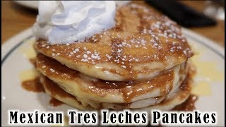 EATING IHOPS MEXICAN TRES LECHES PANCAKES TASTE TEST  REVIEW [upl. by Asoramla]