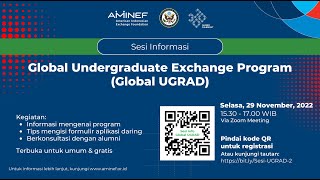 29 November 2022  Sesi Informasi Program Global UGRAD [upl. by Jehias514]