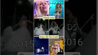 Lady Gaga  D5 note through the years [upl. by Alleuol929]