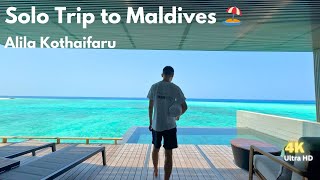 Solo Travel To Maldives Overwater Villa At Alila Kothaifaru  Dream Beach Destination Experience [upl. by Nils442]