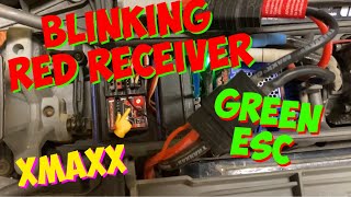 Blinking Red Light on Traxxas Receiver Green ESC Light How to Fix Blinking Red Receiver on XMaxx [upl. by Putnem]