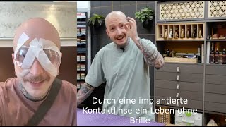 Nach der Augenoperation endlich ein Leben ohne Brille icl brille kontaklinse JonasWinkler [upl. by Anas625]