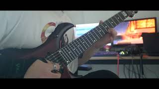 INTERVALS  STRING THEORY feat Marco Sfogli Guitar Solo Cover [upl. by Amarette]