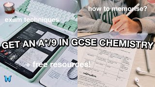 How to get a 9 in GCSE CHEMISTRY 2023  memorisation techniques how to use past papers [upl. by Llednav]