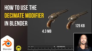 Blender tip How to use the Decimate Modifier  for Beginners [upl. by Audie980]