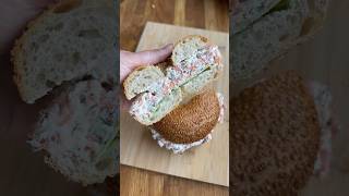 Smoked Salmon amp Cream Cheese Bagel 🥯 bagel [upl. by Htrag]