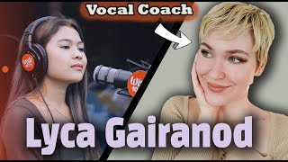 LYCA GAIRANOD  Kabilang Buhay LIVE on Wish 1075 Bus  Vocal Coach amp Professional Singer Reaction [upl. by Corinna]