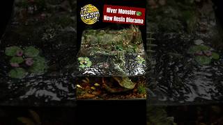 New Resin Diorama  River Monster 🤗 Polymer Clay  Miniature Art diorama art miniature [upl. by Erodroeht]