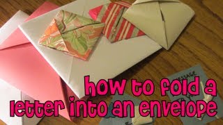 How To Fold A Letter Into An Envelope [upl. by Euqinehs]