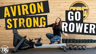 Aviron Strong Go Rower Review Workouts Games and Netflix [upl. by Egdamlat]