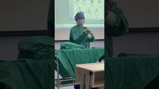 How to wear surgical gloves surgeon hospital mbbs [upl. by Ttezil]