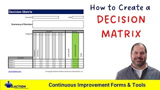 How To Create A Decision Matrix [upl. by Anilac]