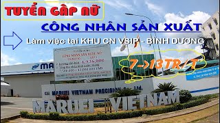 TUYỂN GẤP CÔNG NHÂN SẢN XUẤT NỮ  LÀM TẠI CTY MARUEI VIET NAM  KCN VSIP BÌNH DƯƠNG tintucvieclam [upl. by Lynnelle364]