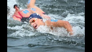 Natation Eau libre le matelot Marc Antoine OLIVIER sportif de lArmée de Champions [upl. by Lemkul]