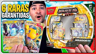 Essa BOX Garante 6 CARTAS ULTRA RARAS 1 DECK no Pokémon TCG  Baralho Batalha de Liga MIRAIDON EX [upl. by Harias]