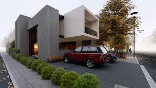 LUMION 8 Pro Render Modern House5 [upl. by Ayanal]