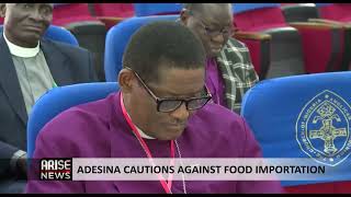 ADESINA CAUTIONS AGAINST FOOD IMPORTATION [upl. by Decker59]