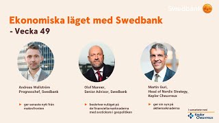 Ekonomiska läget med Swedbank vecka 49 2021 [upl. by Anuahsal]