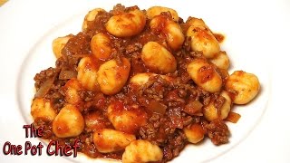 Quick Beef with Gnocchi  One Pot Chef [upl. by Aenehs]