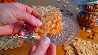 Make a quick and easy almond tuile recipe Only 5 Ingredients [upl. by Tiraj425]