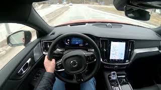 2024 Volvo S60 T8 AWD LR HP 455hp POV DRIVE [upl. by Uoliram]