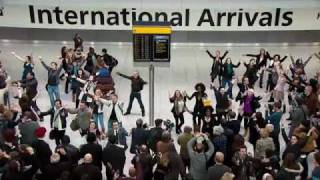 The NEW TMobile Welcome Back Ad Brand New TMobile Heathrow Terminal 5 Flash Mob Advert [upl. by Ashjian92]