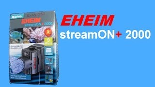 Eheim streamON 2000  Unboxing amp Demonstration [upl. by Aiekam440]