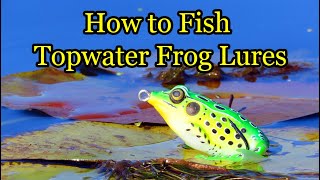 Basics of Frog Fishing and How to Fish Hollowbody Frog Lures [upl. by Nobell]