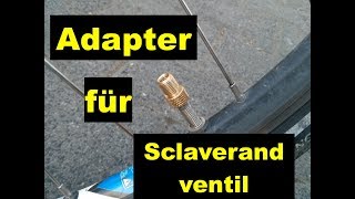 Autoventil Adapter für Fahrradventil [upl. by Neelsaj]