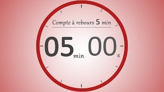 Compte à rebours 5 minutes ⏱️  Timer 5 min  Entrainement Grand Oral [upl. by Leehar]