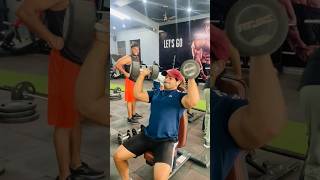 Arnold press 😤 shoulderworkout youtubeshorts trending shortvideo shorts viralvideo shortvideo [upl. by Ahsaya]